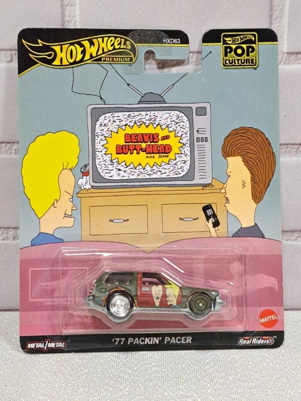 2024 Hot Wheels Pop Culture Beavis and Butt-Head ‘77 Packin’ Pacer Real Riders